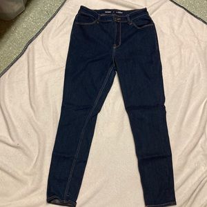 Old Navy High Rise Super Skinny Size 10 Dark Blue Jeans